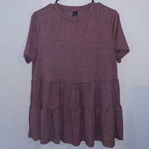 SHEIN tiered peplum top